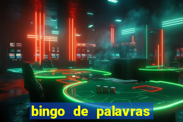 bingo de palavras cha de bebe